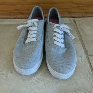 Gray sneakers